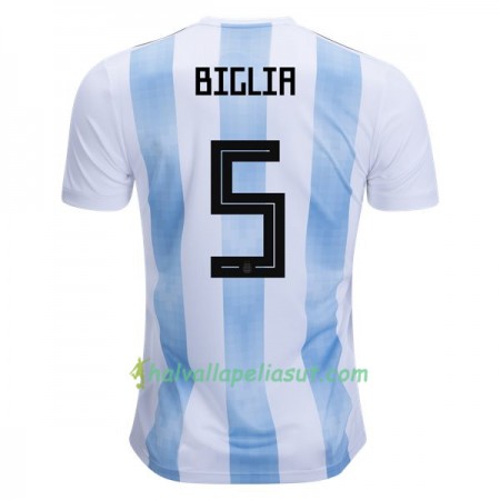 Jalkapallo Pelipaidat Argentiina Biglia 5 World Cup 2018 Kotipaita